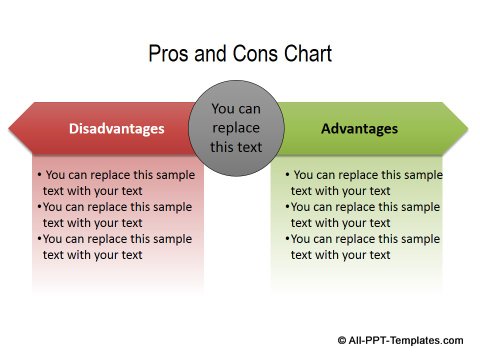 PowerPoint Comparisons Templates Showing Opposite Directions Page 2