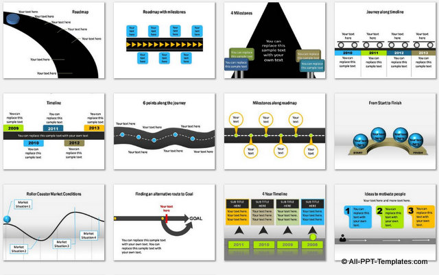 Animated Powerpoint Roadmap Infographics Template Bun 8521