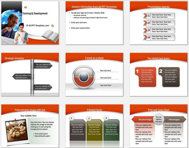 training presentation template powerpoint free download