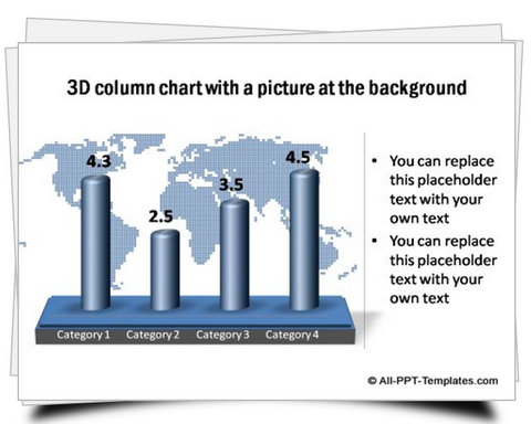 PowerPoint Column Chart Set
