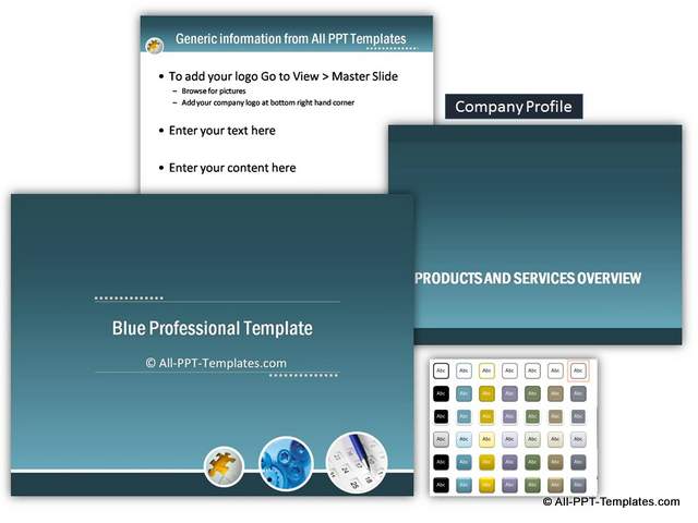 Blue Professional Introduction Template