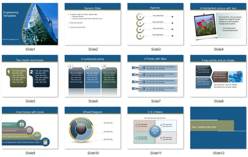 PowerPoint Communications Engineering Template 01