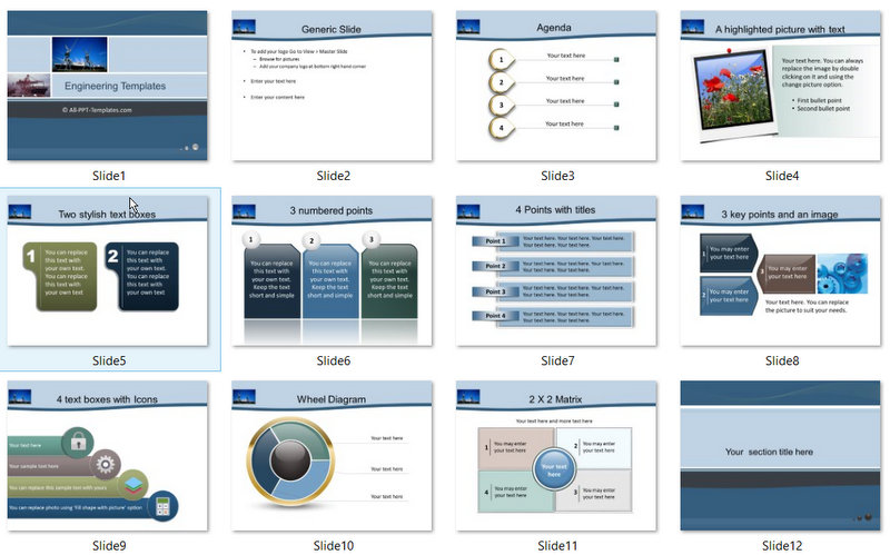 PowerPoint Shipping Template 01