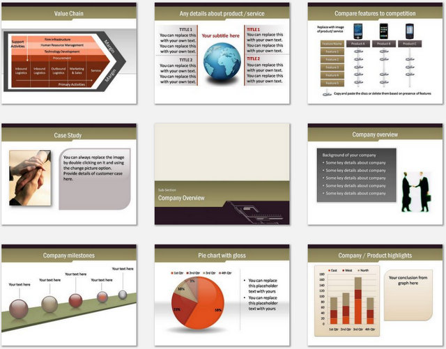 PowerPoint Business Meeting Charts 02