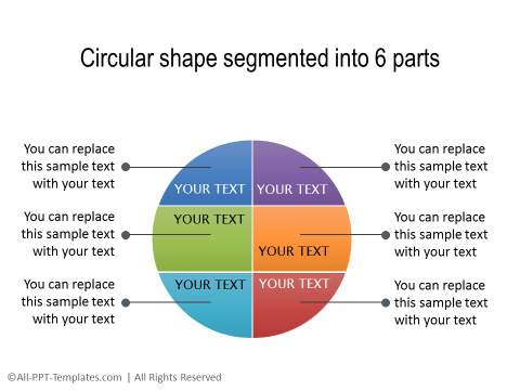 PowerPoint Segmented Circle 19