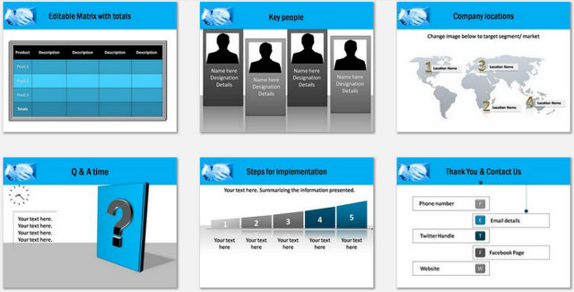 PowerPoint Customer Service Charts 03