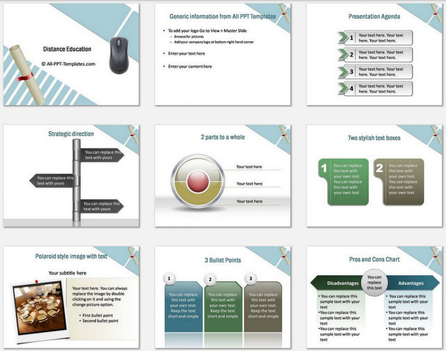 Distance Education Pptx Charts 1