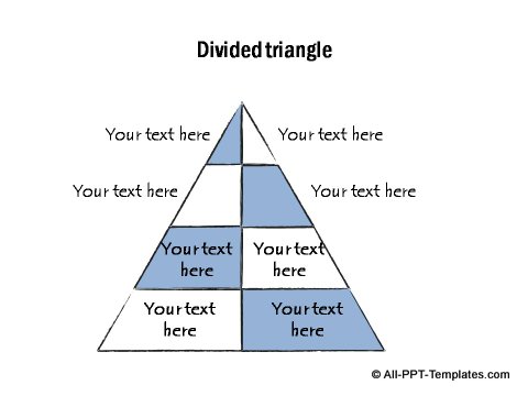 Handdrawn Divided Triangle