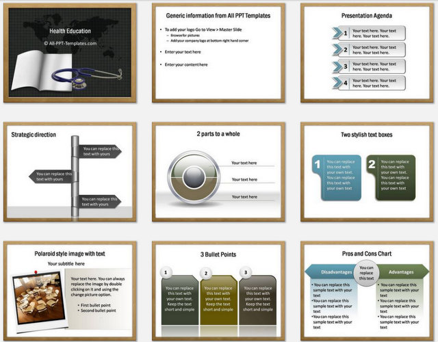 Health Education Pptx Charts 1