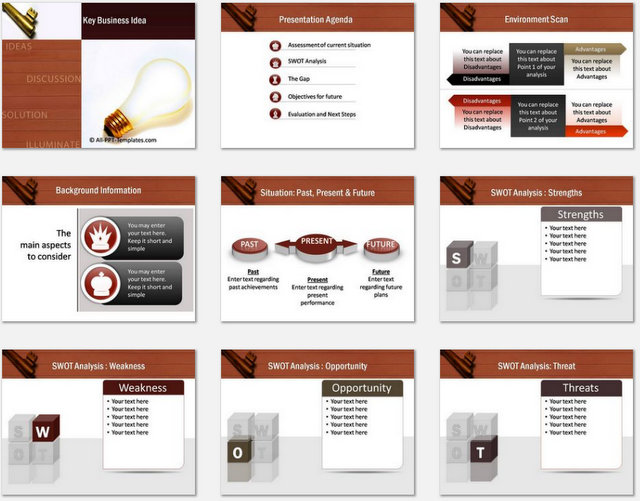 PowerPoint Key Business Idea Charts 01