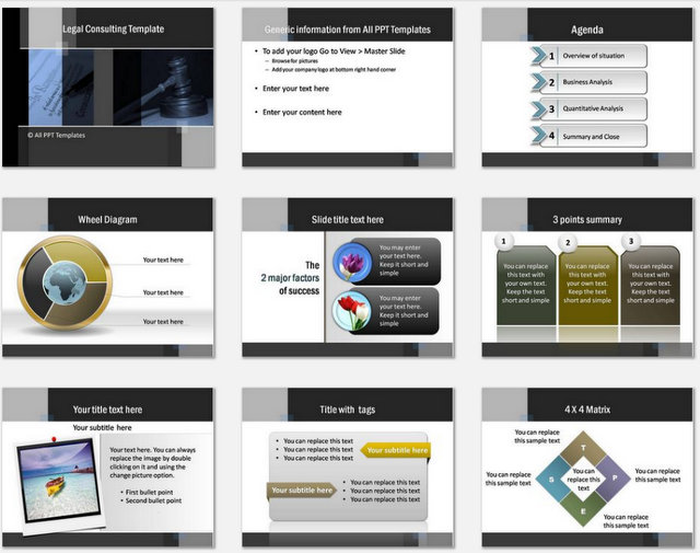 PowerPoint Legal ConsultingCharts 1