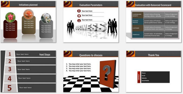 PowerPoint Process Strategy Charts 03