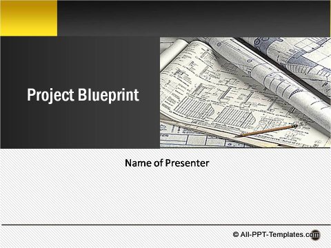 Pptx Project Blueprint Title Slide