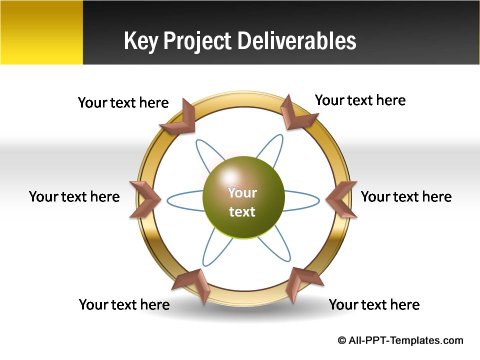 Pptx Project Blueprint Circular Arrow Chart