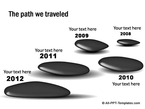 PowerPoint Roadmap with Zen Stones 01