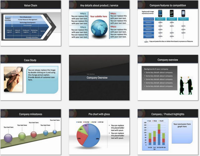 PowerPoint Sales Data Charts 02