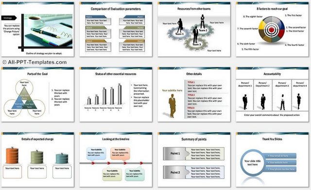 PowerPoint Target Report Charts 2