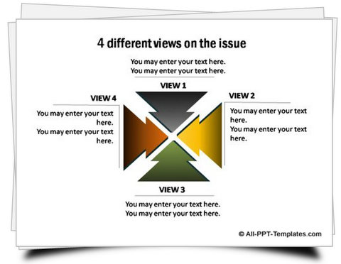 PowerPoint Converging Arrows templates